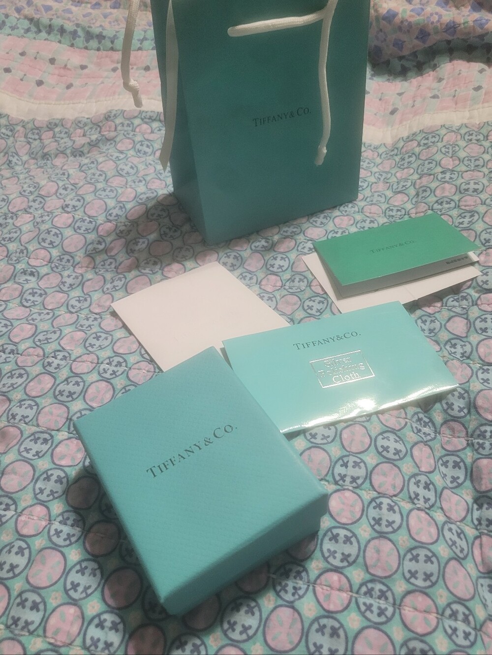 Tiffany & Co. Blue Jewelry Box Set